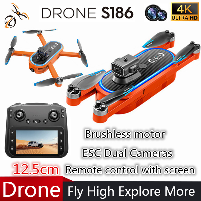 Drone Camera Professional - 2025 S186 Drone professionnel 4K HD