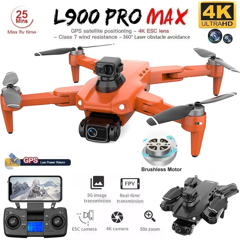 Drone Camera Professional - Drone GPS L900 Pro MAX 4K