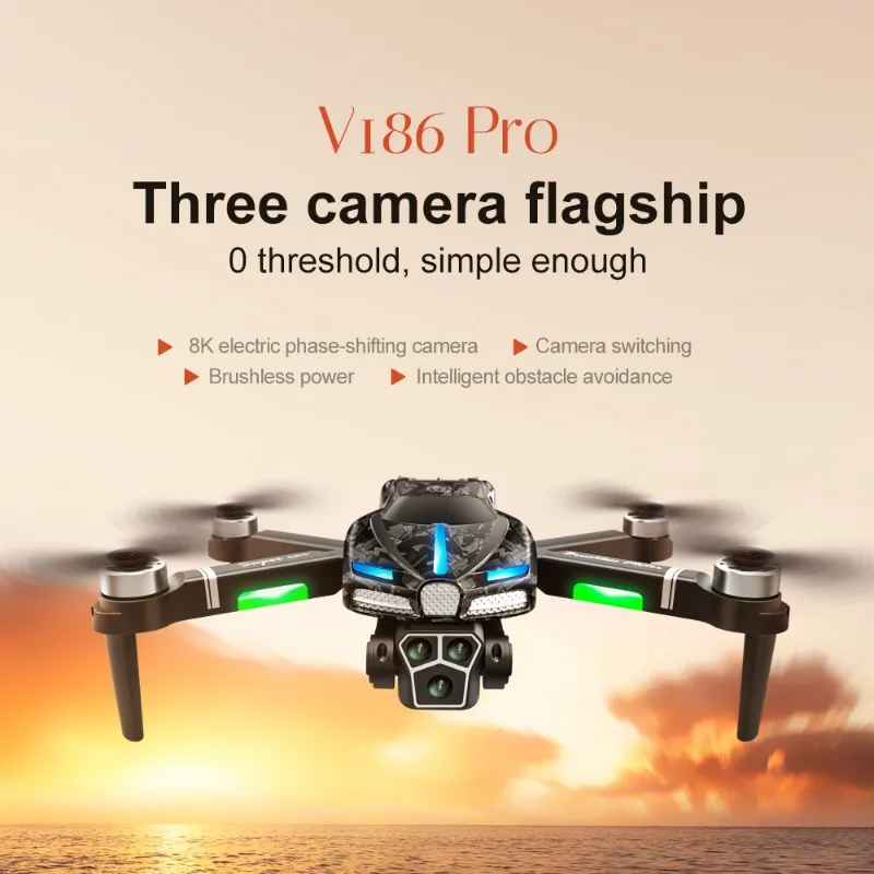 Drone Camera Professional - Nouveau Drone professionnel V186 Pro, moteur