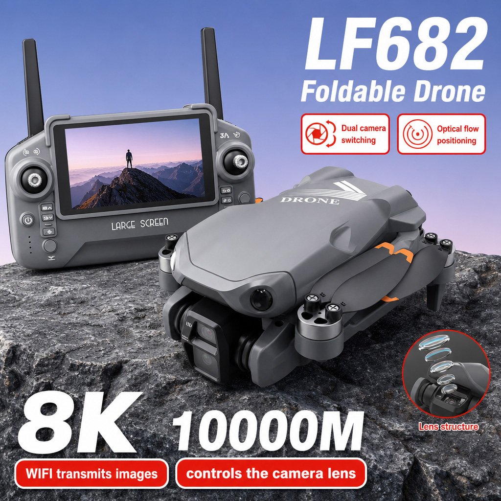 Drone Camera Professional - Drone photo aérien LF682 8K HD