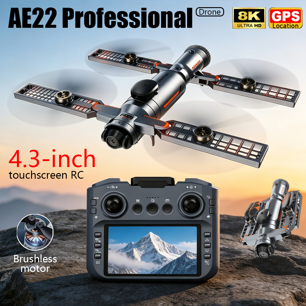 Drone Camera Waterproof - Drone pliable AE22 PRO MAX amélioré,