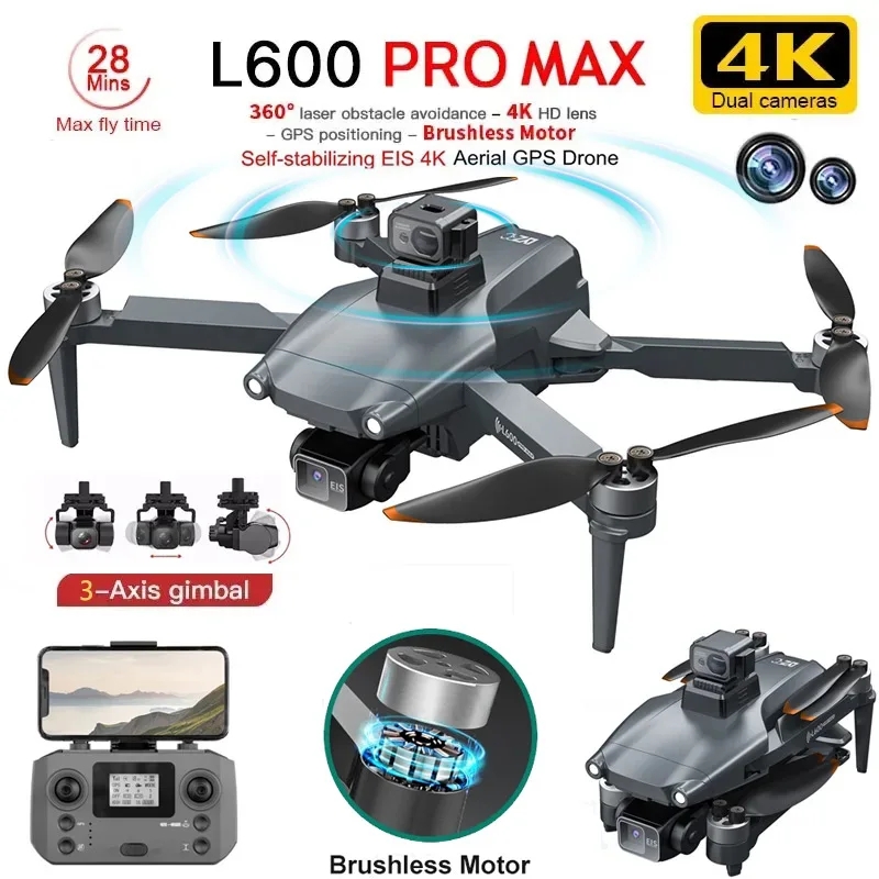 Drone Camera Professional - Drone GPS professionnel L600 PRO MAX