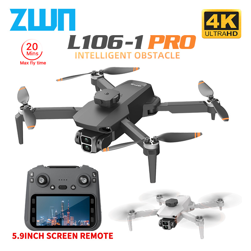 Drone Camera Professional - Drone professionnel GPS L106-1PRO avec écran