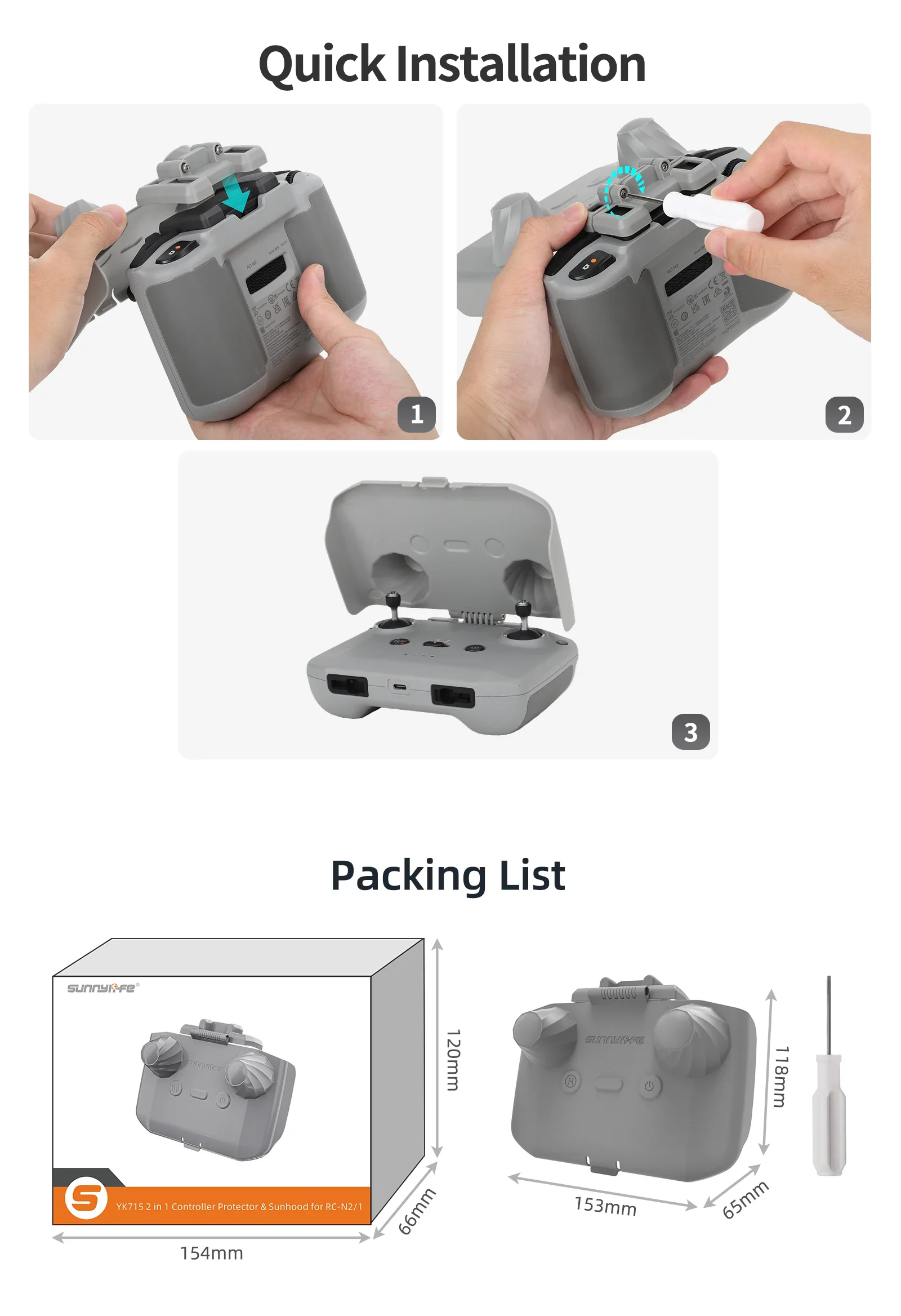 Protecteur de contrôleur 2 en  - Dji Drone Air 3 avis et prix