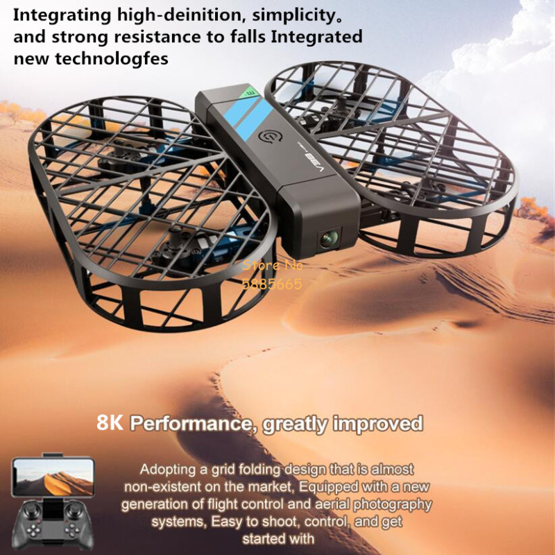 Caméra HD 8K 360 °   Protectio - Drone Camera 4K avis et prix